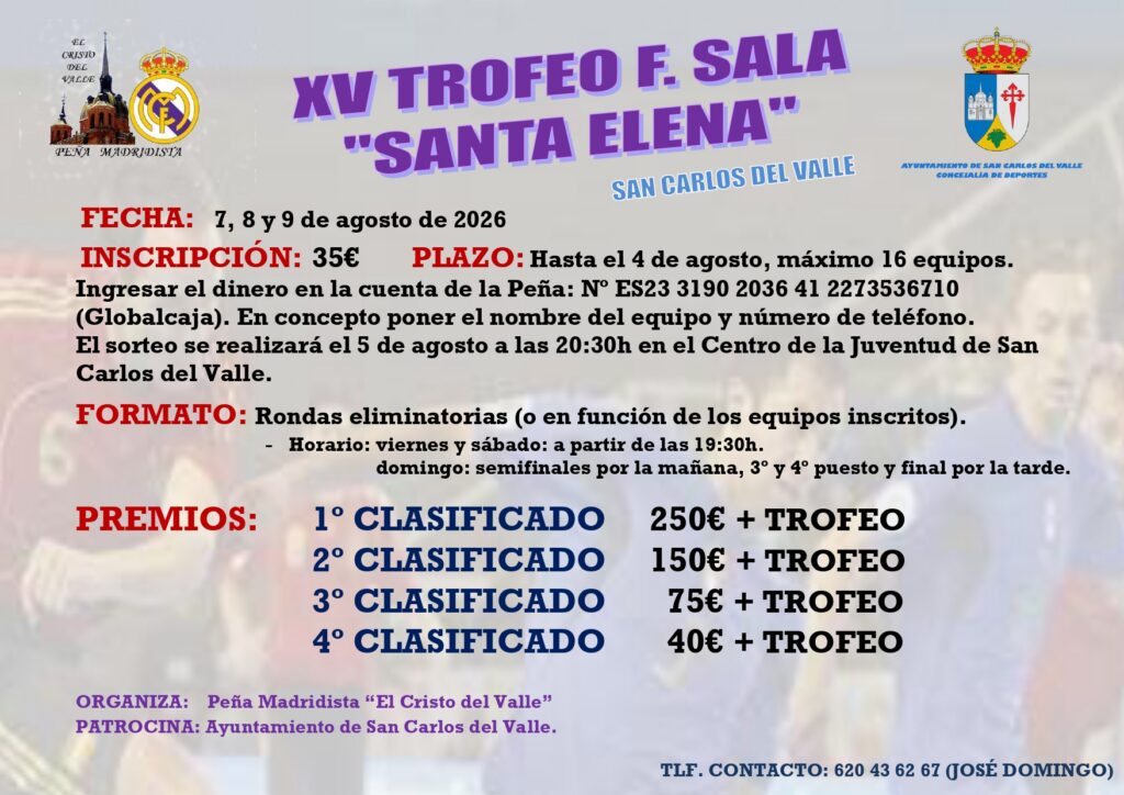 XV TROFEO SANTA ELENA DE FÚTBOL SALA